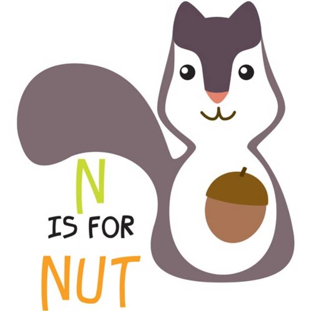 Picture of N Is For Nut SVG File