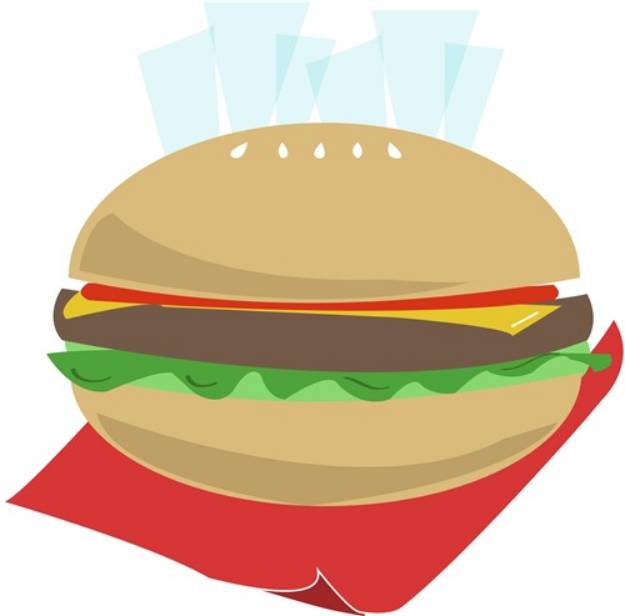 Picture of Hamburger And Fries SVG File