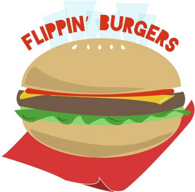 Picture of Flippin Burgers SVG File
