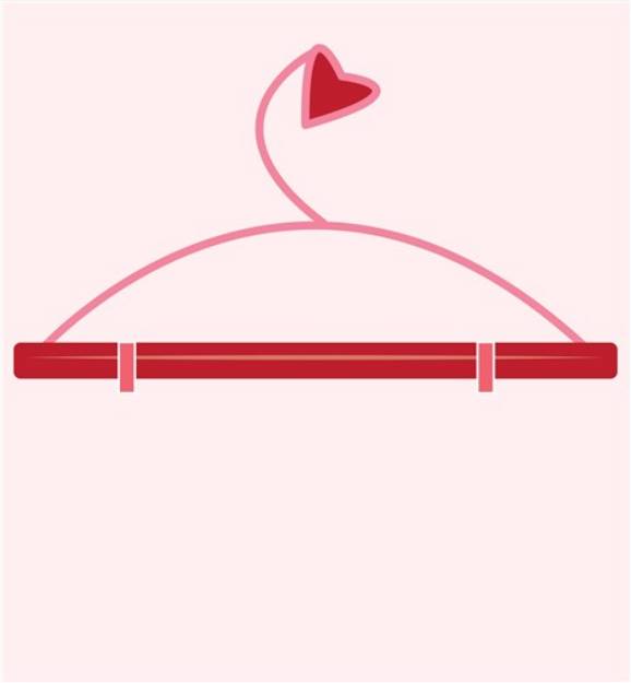 Picture of Love Hanger SVG File