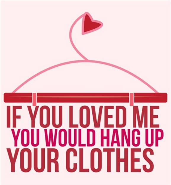 Picture of Hang Your Clothes SVG File
