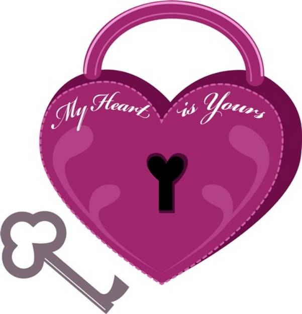 Picture of My Heart Is Yours SVG File