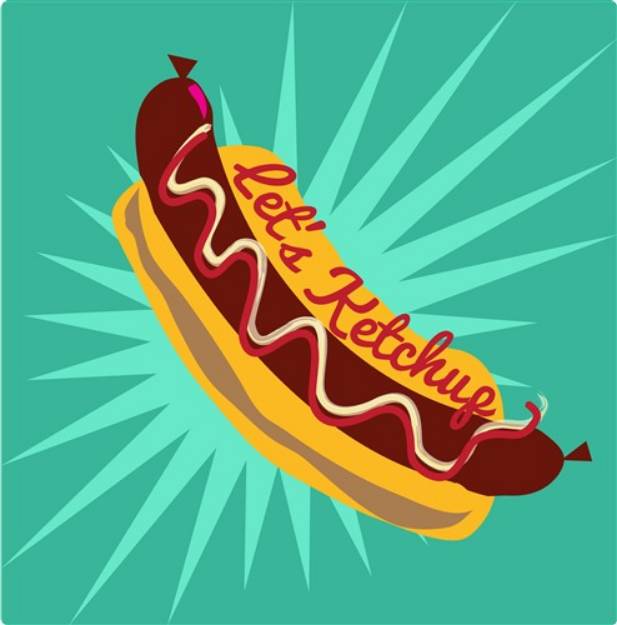 Picture of Lets Ketchup SVG File
