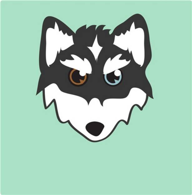 Picture of Husky Head SVG File