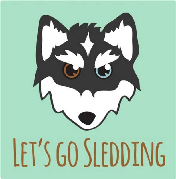 Picture of Lets Go Sledding SVG File