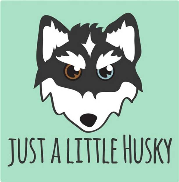 Picture of Just A Little Husky SVG File