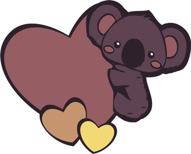 Picture of Koala Love SVG File