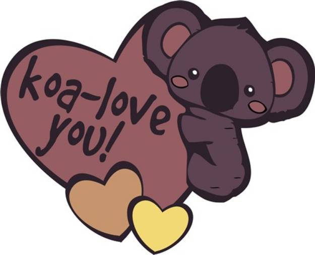 Picture of Koa-Love You SVG File