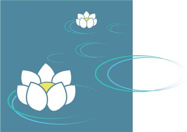 Picture of Water Lily SVG File