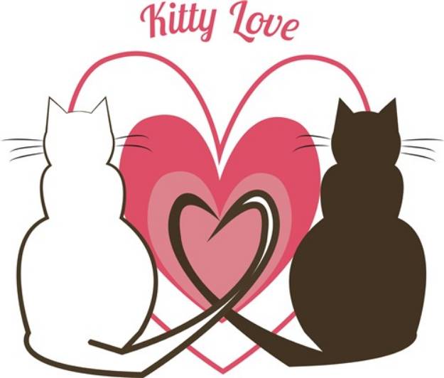 Picture of Kitty Love SVG File
