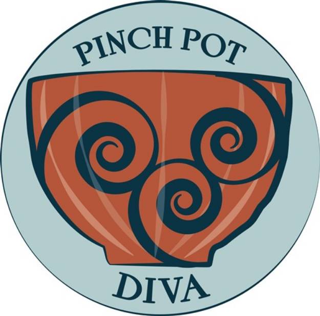 Picture of Pinch Pot Diva SVG File