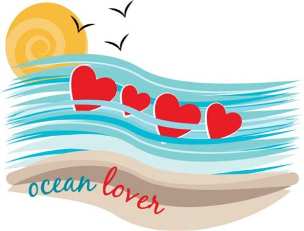 Picture of Ocean Love SVG File