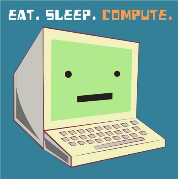 Picture of Eat Sleep Compute SVG File