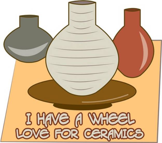 Picture of Wheel Love For Ceramics SVG File