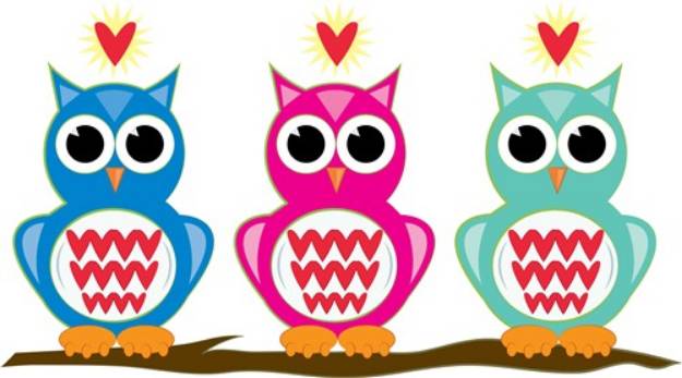 Picture of Love Owls SVG File