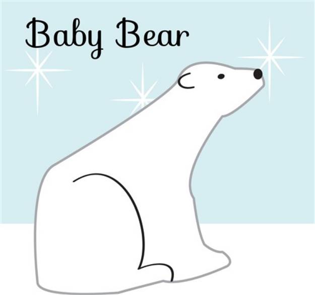 Picture of Baby Polar Bear SVG File