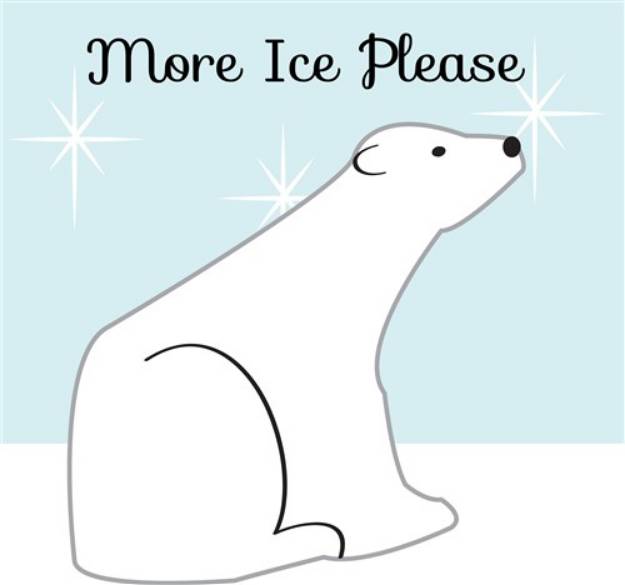 Picture of More Ice Please SVG File