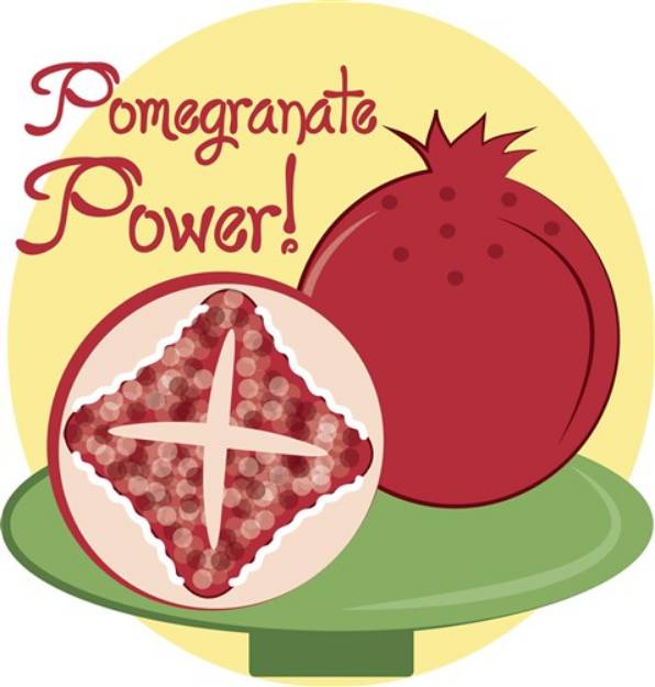 Picture of Pomegranate Power SVG File