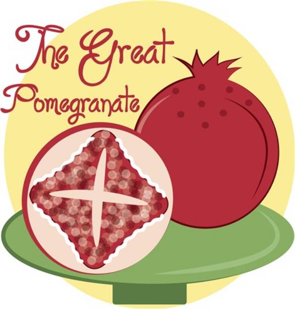 Picture of Great Pomegranate SVG File