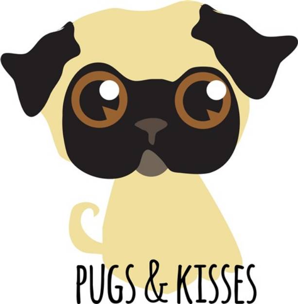 Picture of Pugs And Kisses SVG File