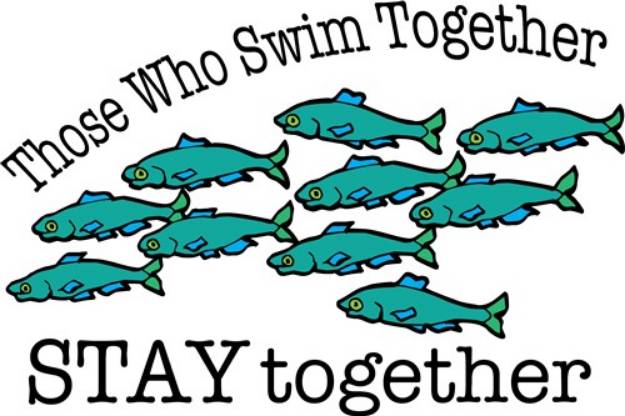 Picture of Swim Together SVG File