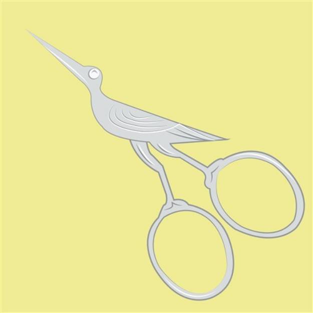Picture of Bird Scissors SVG File