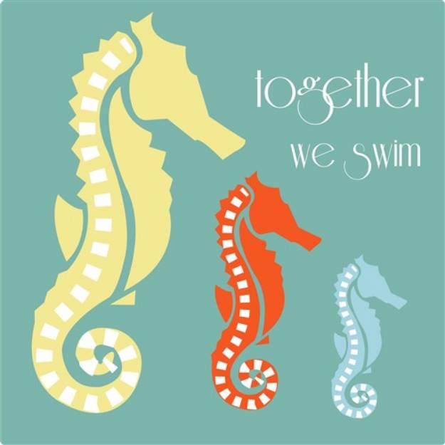 Picture of Together We Swim SVG File
