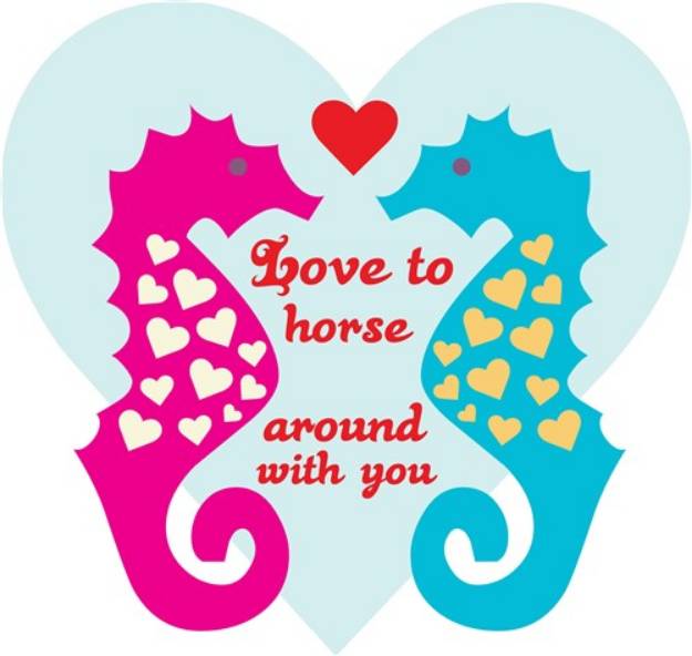 Picture of Love To Horse Around SVG File