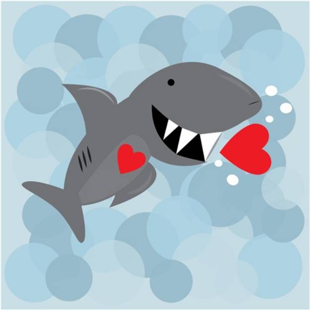 Picture of Love Shark SVG File