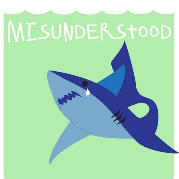 Picture of Misunderstood Shark SVG File