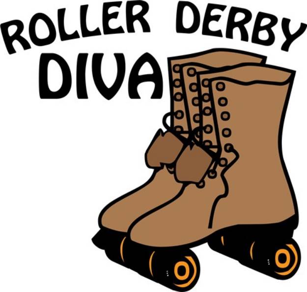 Picture of Roller Derby Diva SVG File