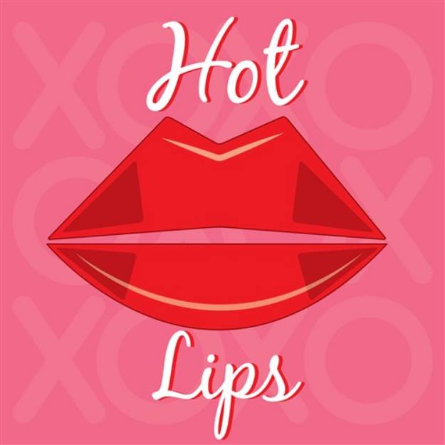 Picture of Hot Lips SVG File