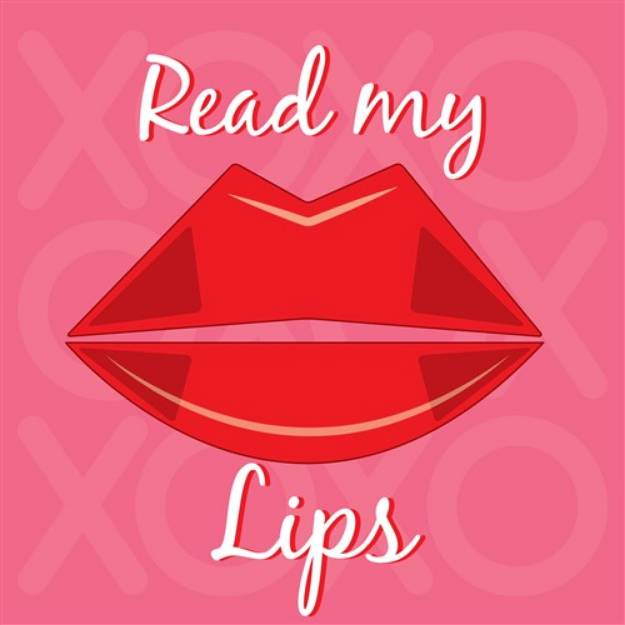 Picture of Read My Lips SVG File