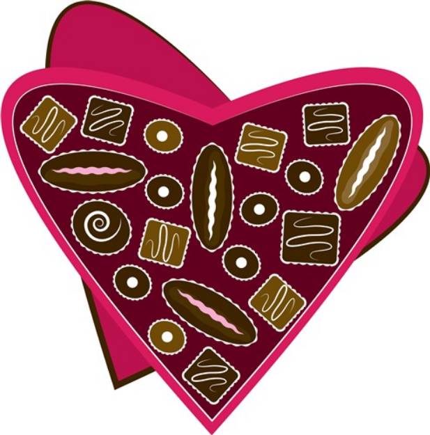Picture of Box Of Chocolates SVG File