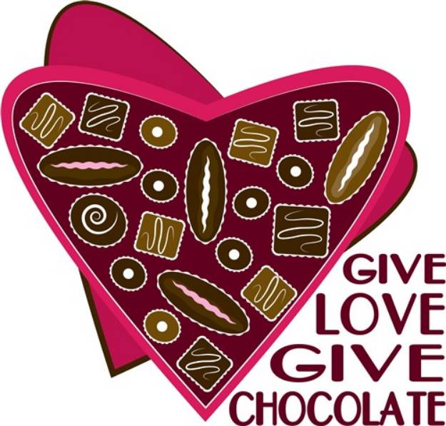 Picture of Give Chocolate SVG File