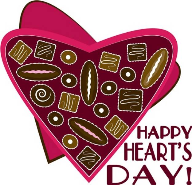 Picture of Happy Hearts Day SVG File