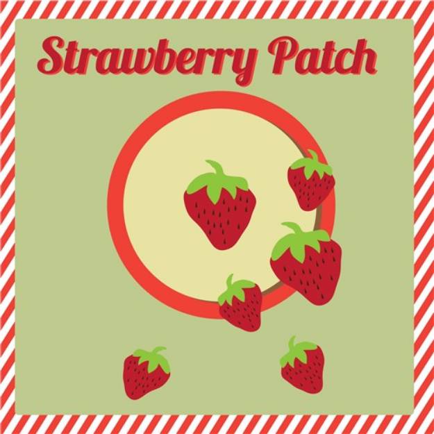 Picture of Strawberry Patch SVG File