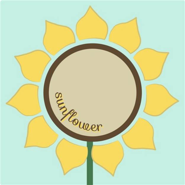 Picture of Sunflower SVG File
