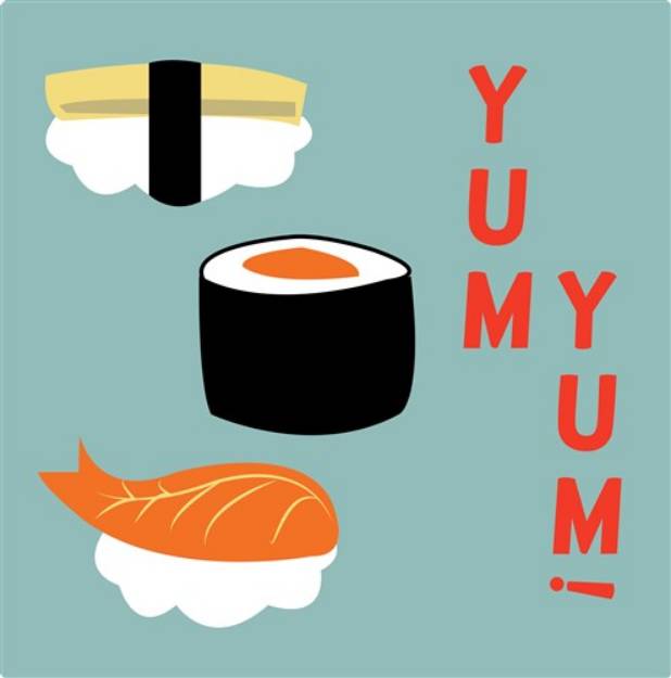 Picture of Yum Yum Sushi SVG File