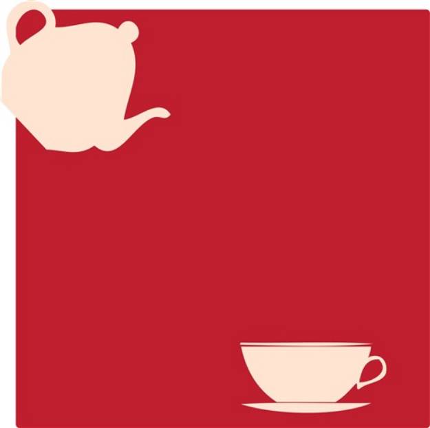 Picture of Teapot And Cup SVG File