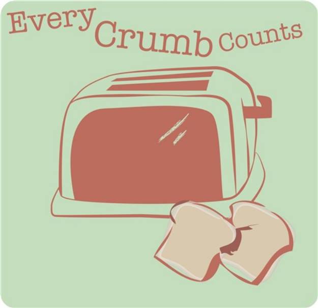 Picture of Every Crumb Counts SVG File