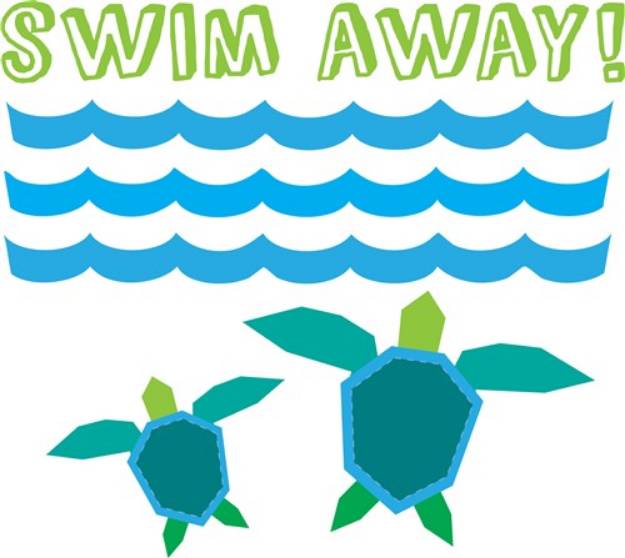 Picture of Swim Away SVG File