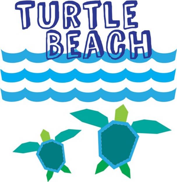 Picture of Turtle Beach SVG File