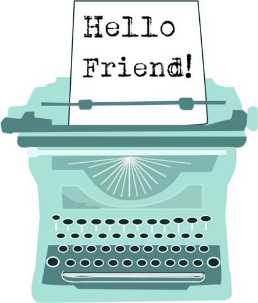 Picture of Hello Friend SVG File