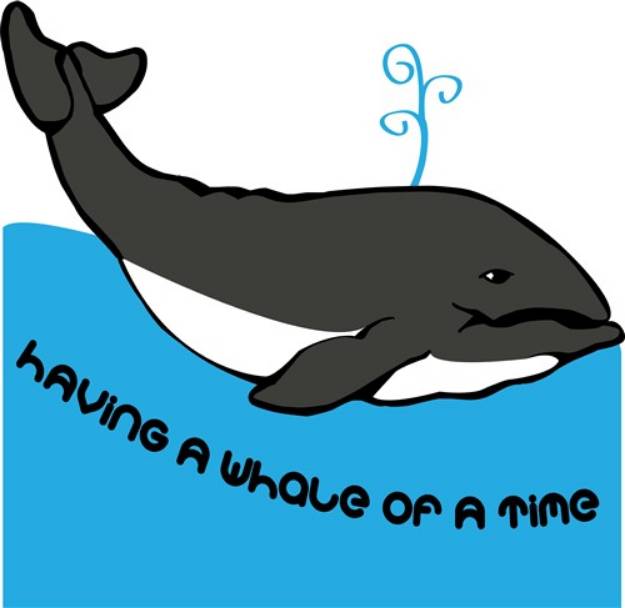 Picture of A Whale Of A Time SVG File