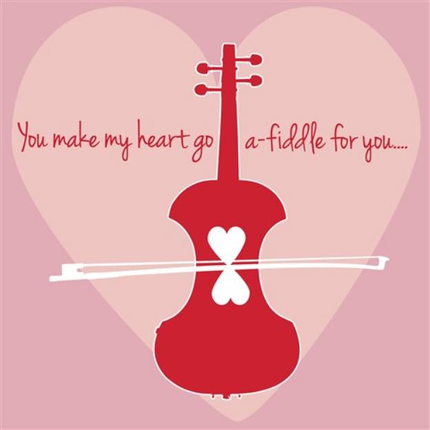 Picture of My Heart Go A Fiddle SVG File