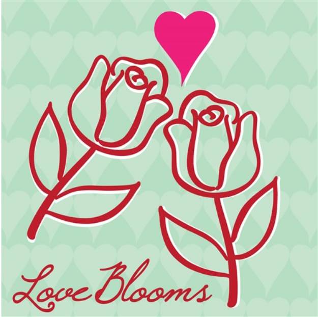 Picture of Love Blooms SVG File