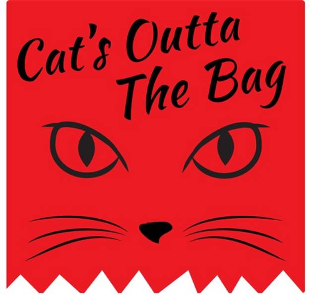 Picture of Cats Outta The Bag SVG File