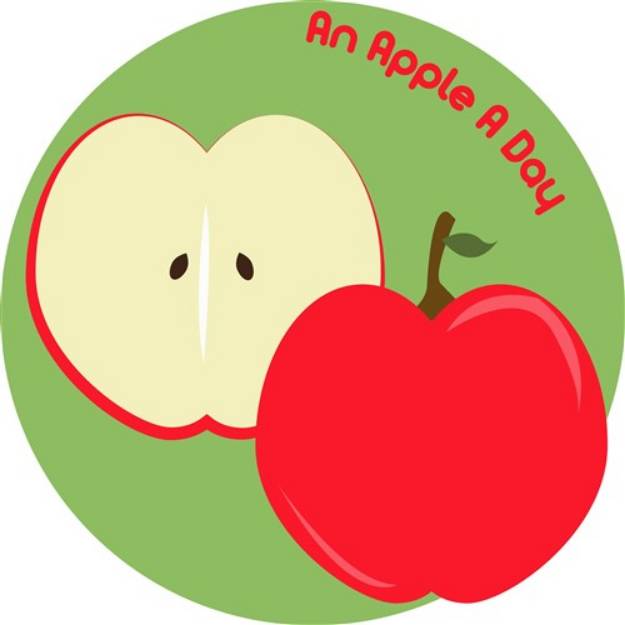 Picture of An Apple A Day SVG File