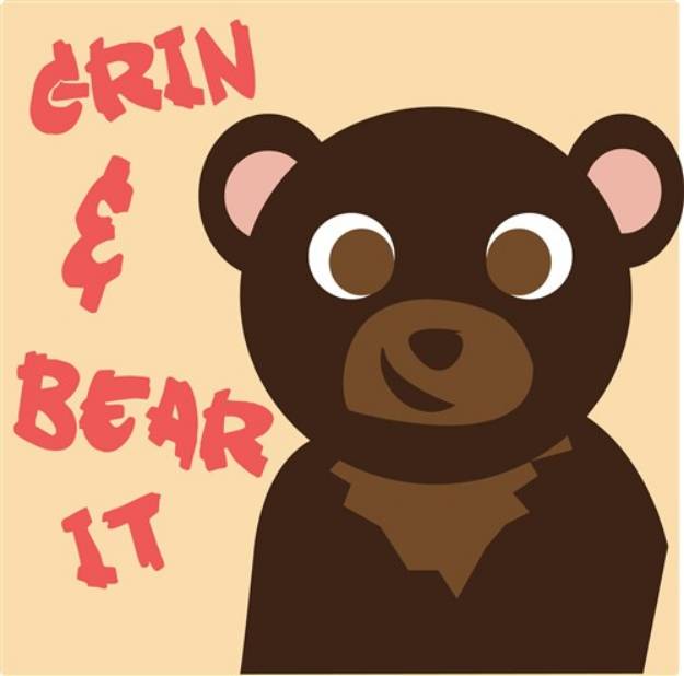Picture of Grin And Bear It SVG File